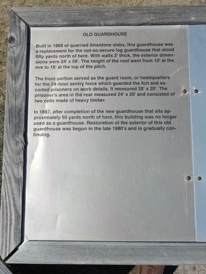Old Guardhouse Marker. Click for full size. Old Guardhouse Marker image. Click for full size.