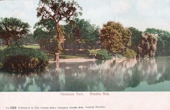 <i>Hanscom Park. Omaha Neb.</i>. Click for full size. <i>Hanscom Park. Omaha Neb.</i> image. Click for full size.