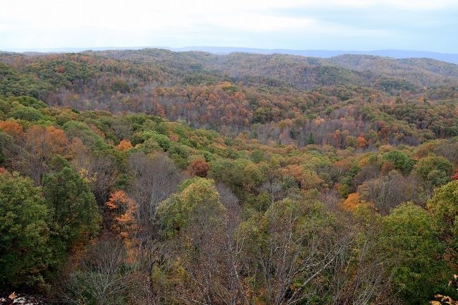 View from the Overlook. “Several Counties can be Seen” image. Click for full size.