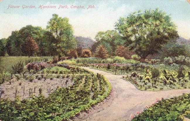 <i>Flower Garden, Hanscom Park, Omaha, Neb.</i>. Click for full size. <i>Flower Garden, Hanscom Park, Omaha, Neb.</i> image. Click for full size.