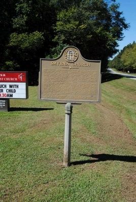 Smyrna Church Marker. Click for full size. Smyrna Church Marker image. Click for full size.