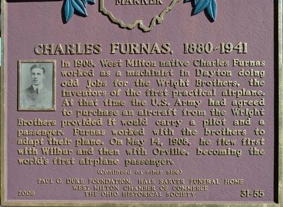 Charles Furnas 1880- 1941 Marker image. Click for full size.