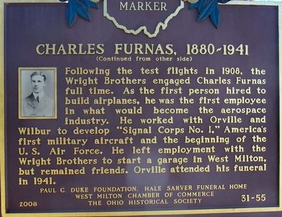 Charles Furnas 1880- 1941 Marker image. Click for full size.