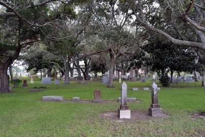 Historic Section of Gulf Prairie Cemetery. Click for full size. Historic Section of Gulf Prairie Cemetery image. Click for full size.