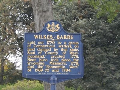 Wilkes-Barre Marker image. Click for full size.