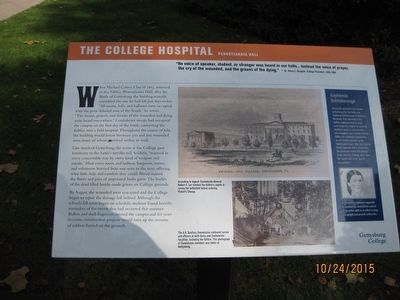 The College Hospital Marker image. Click for full size.