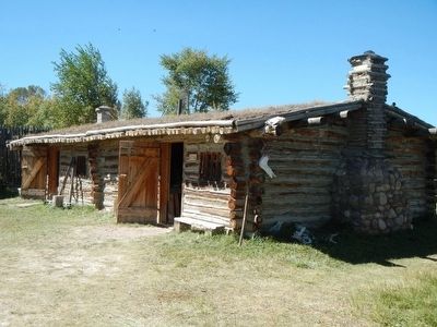 Bridger's Stockade (reconstructed) image. Click for full size.