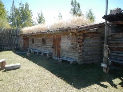 Bridger's Stockade (reconstructed) image. Click for full size.
