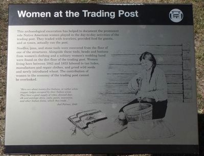 Women at the Trading Post Marker image. Click for full size.