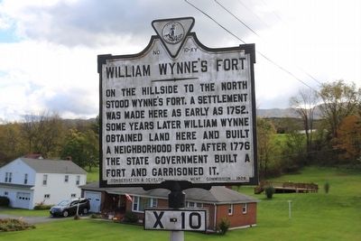 William Wynne’s Fort Marker image. Click for full size.