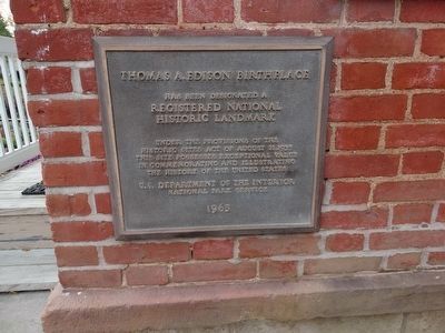 Birthplace of Thomas A. Edison Marker image. Click for full size.