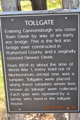 Tollgate Marker image. Click for full size.