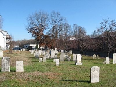 Gravestones in The Old Terryville Cemetery image. Click for full size.