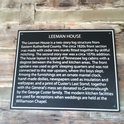 Leeman House Marker image. Click for full size.