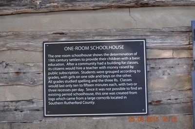 One-Room Schoolhouse Marker image. Click for full size.