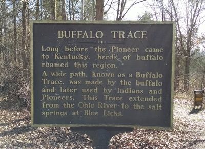 Buffalo Trace Marker image. Click for full size.