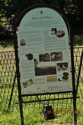The Civil War Marker image. Click for full size.