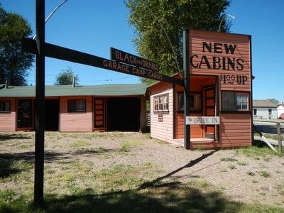 Orange and Black Garage Camp Cabins image. Click for full size.