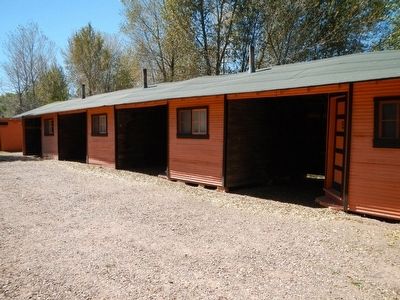 Orange and Black Garage Camp Cabins. Click for full size. Orange and Black Garage Camp Cabins image. Click for full size.