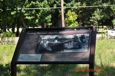 Passing Through Murfreesboro Marker. Click for full size. Passing Through Murfreesboro Marker image. Click for full size.