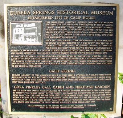 Eureka Springs Historical Museum Marker image. Click for full size.