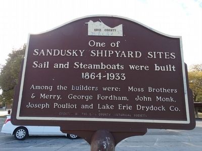 Sandusky Aviation, Shipyard & Railroad Marker image. Click for full size.