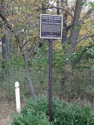 Johnson's Island Civil War Prison Marker. Click for full size. Johnson's Island Civil War Prison Marker image. Click for full size.