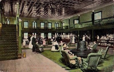<i>Lobby of Hotel Breakers, Cedar Point, Ohio</i> image. Click for full size.