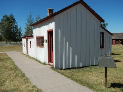 The First School House in Wyoming Marker image. Click for full size.