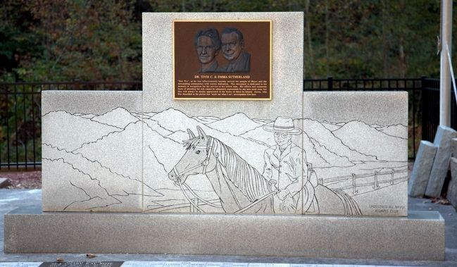 Dr. Tivis C. & Emma Sutherland Monument. Click for full size. Dr. Tivis C. & Emma Sutherland Monument image. Click for full size.