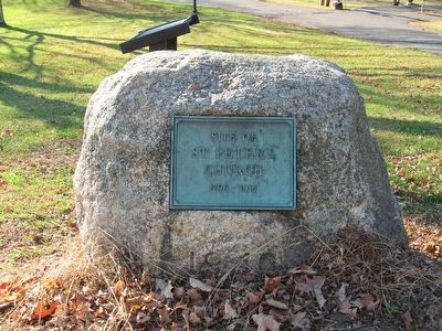 Site Of St. Peter’s Church Marker. Click for full size. Site Of St. Peter’s Church Marker image. Click for full size.