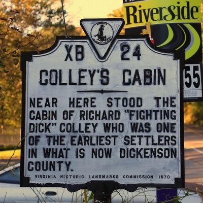 Colley’s Cabin Marker image. Click for full size.