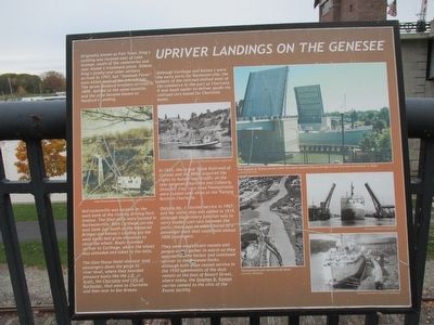 Upriver Landings on the Genesee Marker image. Click for full size.
