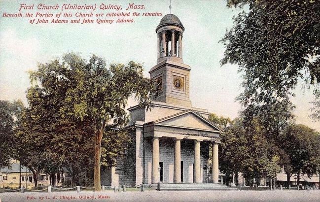 <i>First Church (Unitarian) Quincy, Mass.</i>... image. Click for full size.