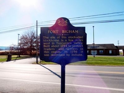 Fort Bigham Marker image. Click for full size.