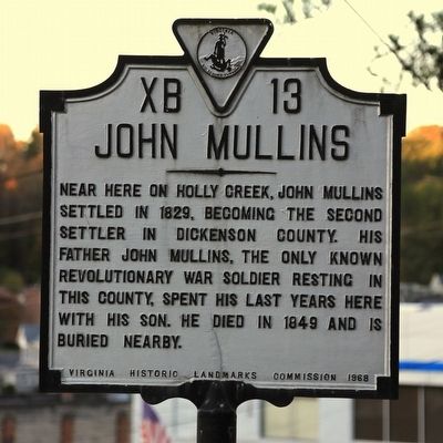 John Mullins Marker image. Click for full size.