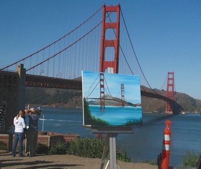 The Golden Gate Bridge Painted image. Click for full size.