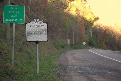 Wise County / Dickenson County Marker image. Click for full size.