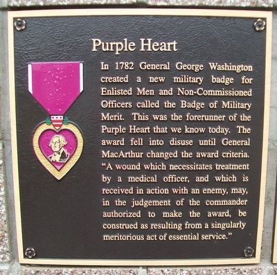 Purple Heart Marker image. Click for full size.