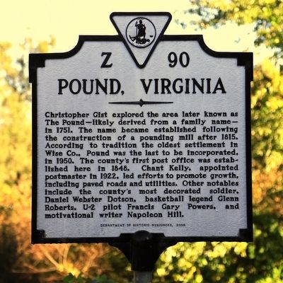 Pound, Virginia Marker image. Click for full size.
