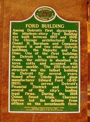 Ford Building Marker image. Click for full size.