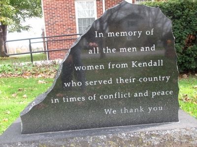 Kendall Veterans Memorial image. Click for full size.