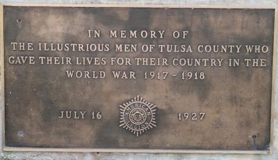 Tulsa Oklahoma World War Memorial image. Click for full size.