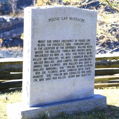 Pound Gap Massacre Marker image. Click for full size.