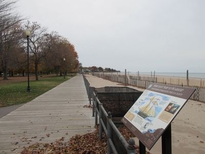 Marker & Westward on Boardwalk. Click for full size. Marker & Westward on Boardwalk image. Click for full size.