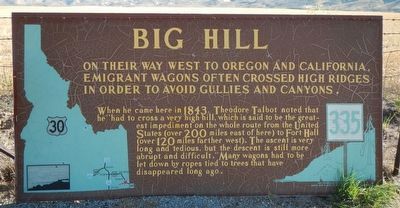 Big Hill Marker. Click for full size. Big Hill Marker image. Click for full size.