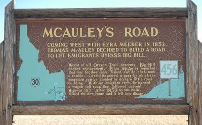 McAuley's Road Marker image. Click for full size.