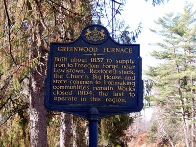 Greenwood Furnace Marker image. Click for full size.