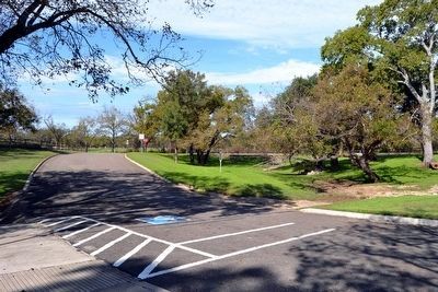 Marker in North Section of<br>Gillespie County Safety Rest Area. Click for full size. Marker in North Section of<br>Gillespie County Safety Rest Area image. Click for full size.
