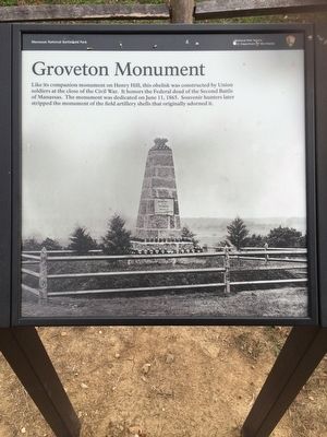 Groveton Monument Marker image. Click for full size.